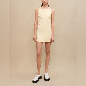 Maje Short Shift Yellow Dress